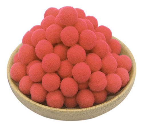 1000 Mini Pompom Bolinha 8mm Ro.141007 Cores Cor Salmon 186