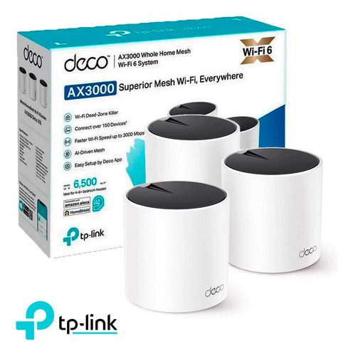 Tp-link Deco X55 3 Pack Mesh Sistema Wifi 6 Ax3000