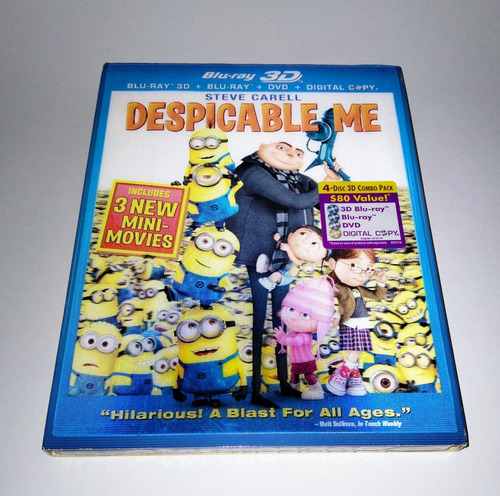 Mi Villano Favorito 3d - Blu-ray + 3d + Dvd C/slipcover 