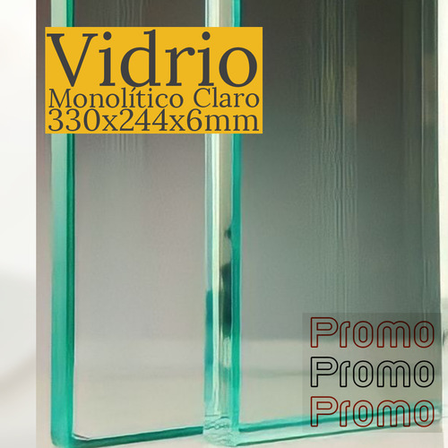 Vidrio Monolitico Claro 6mm