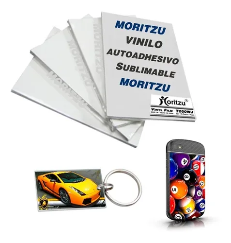 comprar Etiqueta Con Vinilo Sublimable Blanco Resma 21x29cm Moritzu