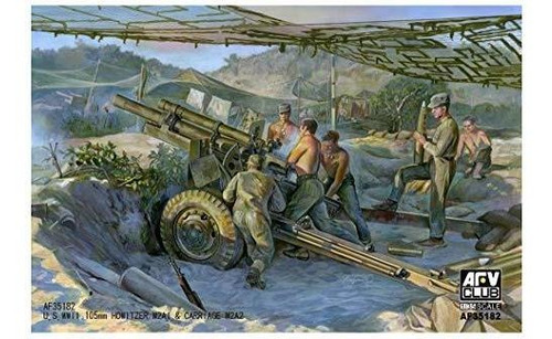 Segunda Guerra Mundial Late Versión 105mm Obús M2a1 Y M2a2 C