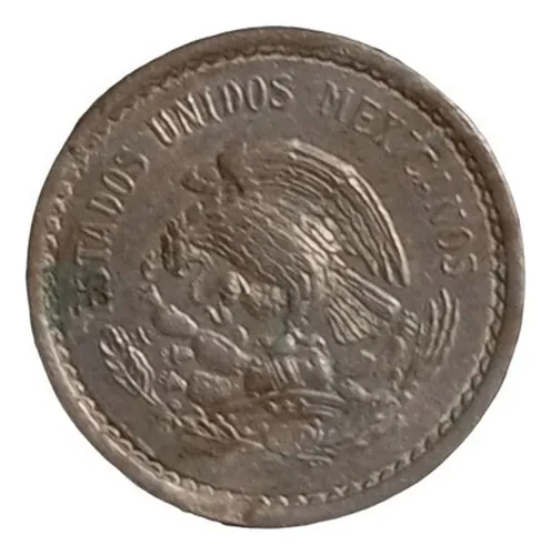 Moneda Mexico 1945 10 Centavos Calendario Azteca