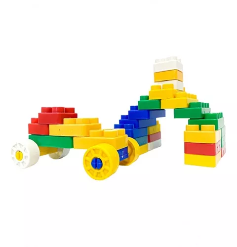 Brinquedo Educativo de Montar Pecinhas Com Cores Sortidas - ShopJJ