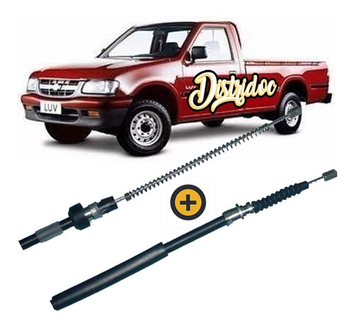 Conjunto Cable Freno Chevrolet Luv X 2