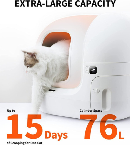 Moderno Caja Arenero Para Gato Automatico Autolimpiable
