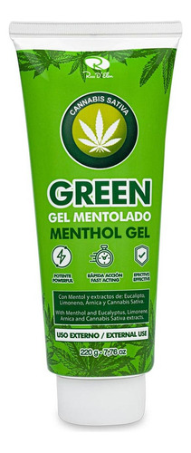  Gel Mentol Masaje 220g Green Verde Para E - g