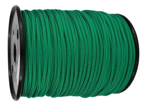 50m Soga Cabo Cuerda Poliester 4.mm Camping Intemperie Color Color Verde