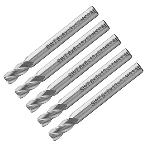 4 Flute Straight End Mill Cutter High Speed Steel Hss 6