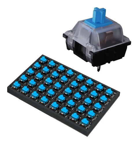 Teclado Mecanicos Switch Kailh Regular 40 Interruptores Azul