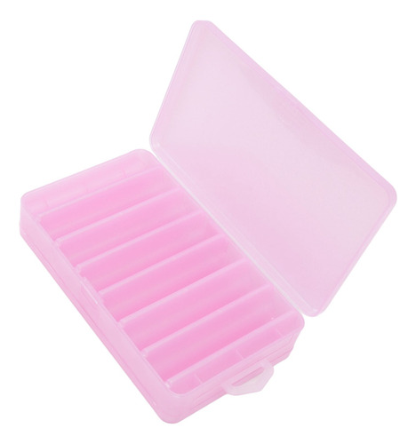 Caja De Señuelos Para Pesca Con Mosca, Plástico Rosa, 14 Com