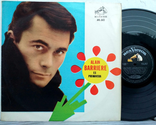Alain Barriere  Es Primavera - Lp Año 1965 - Pop Frances