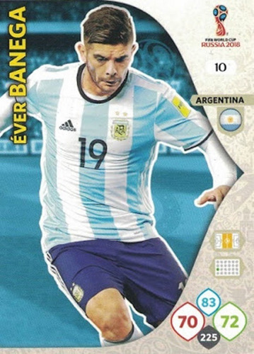 Carta Adrenalyn Xl Mundial Rusia 2018 / Ever Banega #10