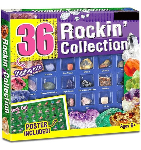 Kit De Gemas De Geología Para Niños, Colección De Minerales