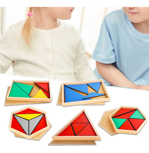 Rompecabezas De Geometría De Madera, Coordinación