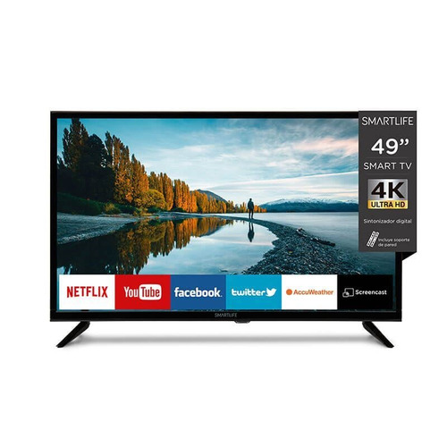 Smart Tv Led Smartlife 49 4k Uhd Nx Con Soporte Pared Pcm