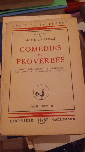 Libro Comédies Et Proverbes Alfred De Musset En Francés