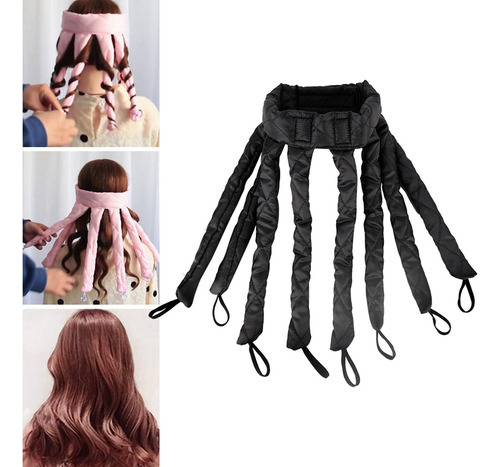 Curling Lazy Curlers, Rizador De Pelo Ondulado, Negro, Para