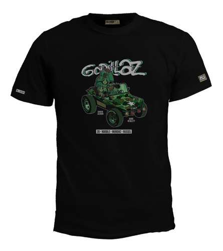 Camiseta Rock Gorillaz Album 2d Noodlemurdoc Russel Bto 