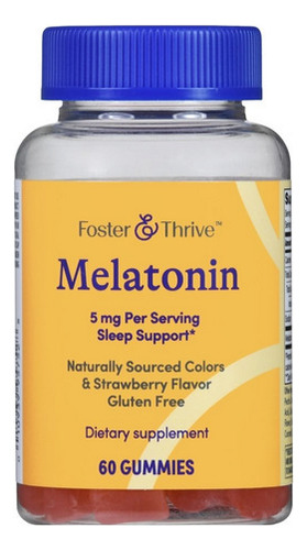 Gomitas De Melatonina De Foster And Thrive, 5 Mg, 60 Unidade