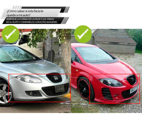 Imagen 9 de 10 de Facia Defensa Delantera Seat Leon Tipo Cupra 2006 - 2013 Dep