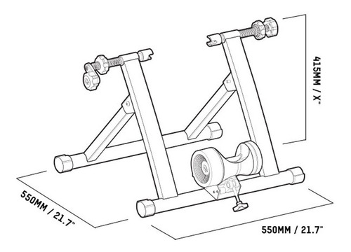 Imagen 5 de 10 de Rodillo Entrenador Bicicleta Blackburn Techmag5 Urquizabikes