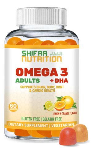 Vegano Dha & Omega 3 Vitaminas Gomitas Para Mujeres Y Hombre