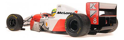F1 Ayrton Senna Mclaren Ford Mp4/8 Gp Europa 1993 1/18 Cor Branca
