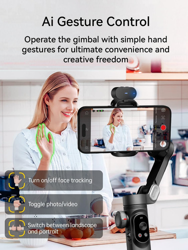 Gimbal Con Sensor Ai, Seguimiento De Movimiento, Soporte De