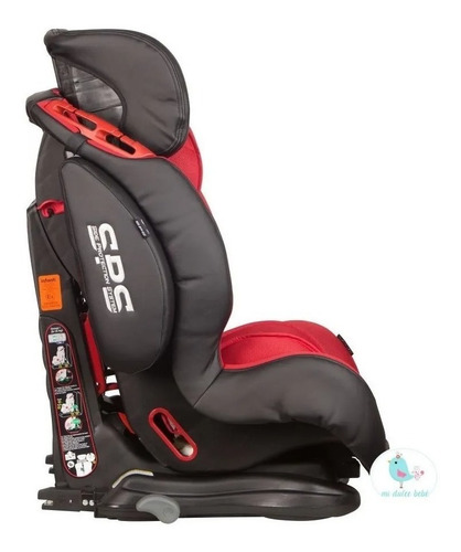 Imagen 2 de 7 de Silla De Auto Butaca Elite Con Isofix Bh 12312 Rojo Chilli P