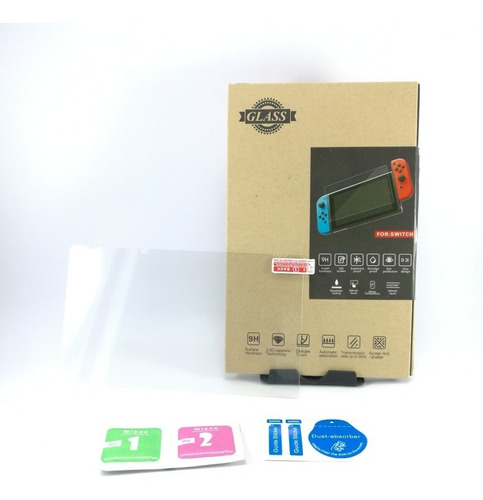 Imagen 4 de 4 de Pack X2 Lamina Mica Vidrio Templado Nintendo Switch