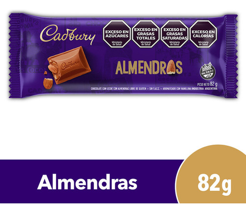 Chocolate Cadbury Con Almendras Chico