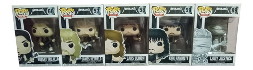 Metallica Lote Funko Pop Lars James Kirk Robert Lady Justice (Usado)