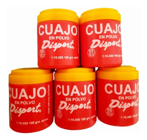 Set De 5 Cuajos Para Hacer Queso 100gr. Cada Uno