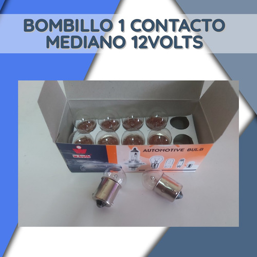 Bombillo 1 Contacto Mediano 12volt