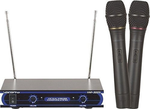 Vocopro Vhf3005 Sistema De Microfono Inalambrico De Doble Ca