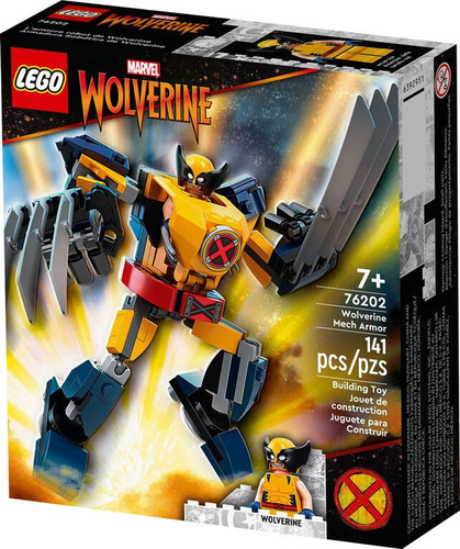Lego Marvel - Wolverine Mech Armor - 141 Pcs - Cod 76202
