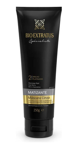 Mascara Brilho Platinado Cinza Matizante 250 G Bio Ext K551