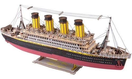 Modelo Titanic De Gran Tamaño Rompecabezas De Madera D...