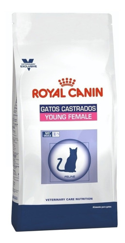 Alimento Royal Canin Veterinary Care Nutrition Feline Castrados Young Female para gato adulto sabor mix en bolsa de 3.5 kg