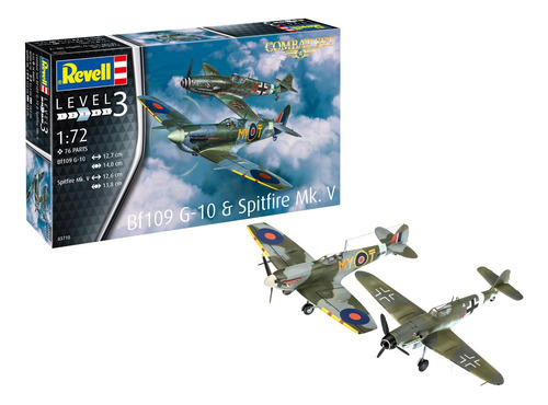 Revell Set Bf 109 G-10 & Spitfire Mk-v 1/72 Supertoys