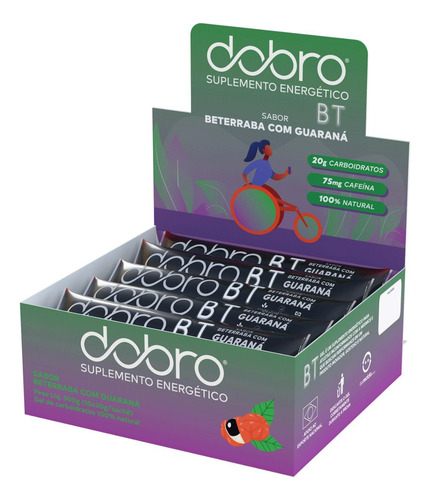 Bt Gel  Beterraba Com Guarana E Cafeína 10un X 30g Dobro