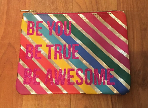 Padrisima Bolsa Be You Be True Be Awesome Colores Rainbow!!