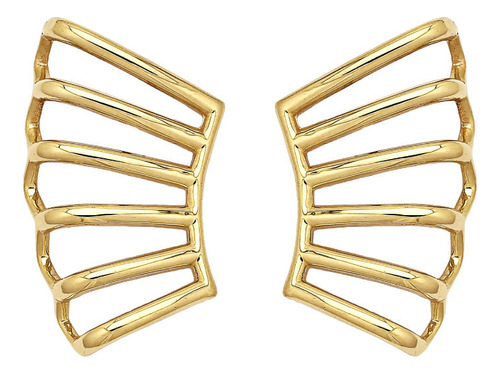 Brinco Earcuff Elos Em Ouro 18k