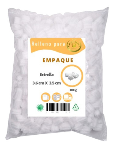 Relleno Protección Empaque Embalaje Tipo Estrella 100g