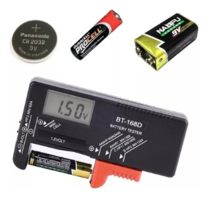 Tester Digital Probador De Baterias 1.5v / 9v Cod 3044