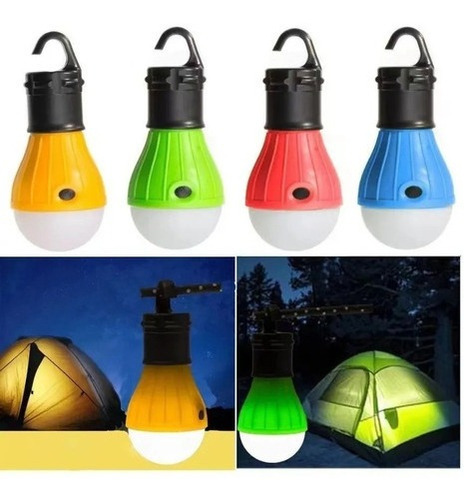  Lâmpadas P/ Barraca Camping Led Pesca Lanterna Color 