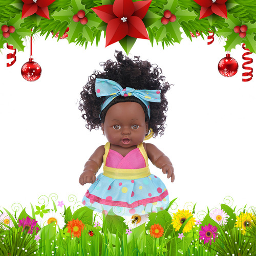 Muñecas Negras D 8 Pulgadas Con Ropa A, Africanas Realistas