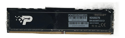 Patriot Memory Ddr4 16 Gb 2666 Mhz Udimm Con Escudo Térmico