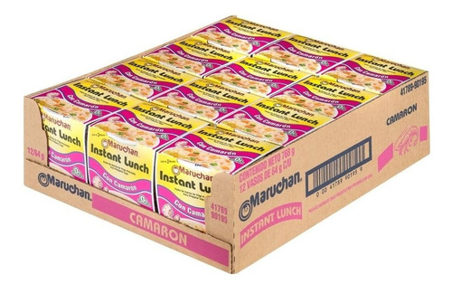 Sopas Maruchan Surtida Caja Con 12 Vasos De 64gr Cada Uno